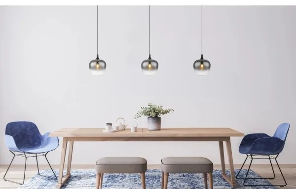 Globo 15548H - Csillár zsinóron MAXY 1xE27/40W/230V átm. 24 cm fekete