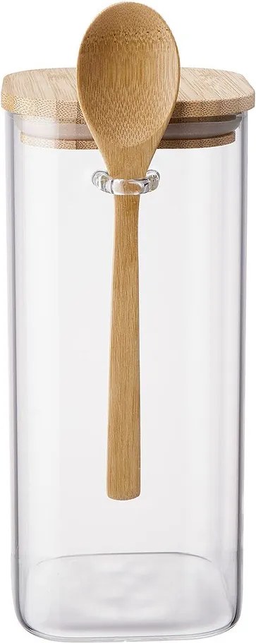 COMPOSITION tárolóedény üveg/bambusz, 1800ml