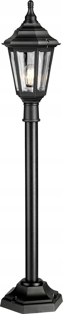 Kültéri kerti lámpaoszlop klasszikus fekete 118 cm Elstead