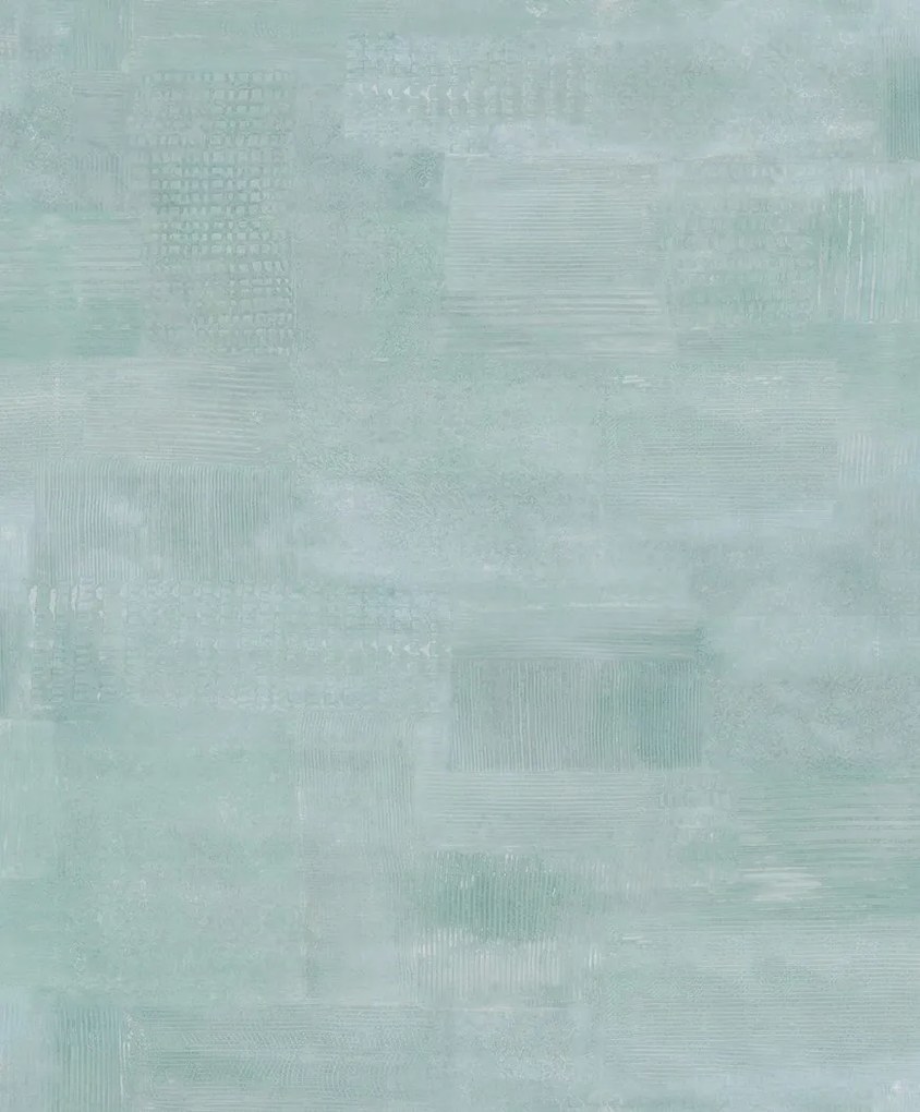 Fali tapéta türkiz beton hatású dörzsölt tapéta kék