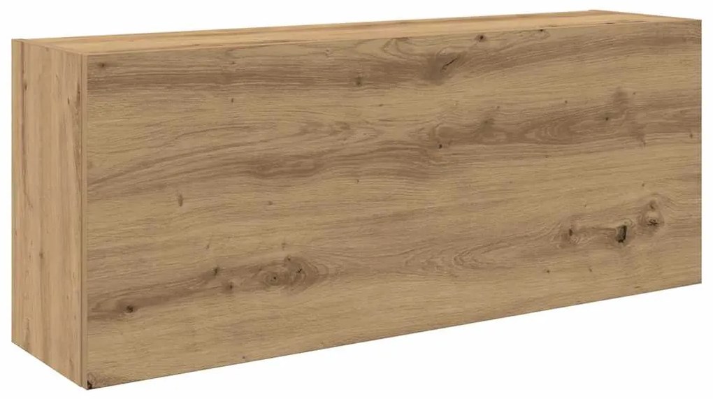 kézműves tölgy szerelt fa fali fürdőszobaszekrény 100x25x40 cm