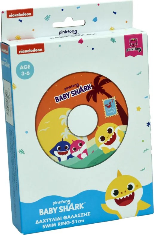 Baby Shark Sunny úszógumi 51 cm