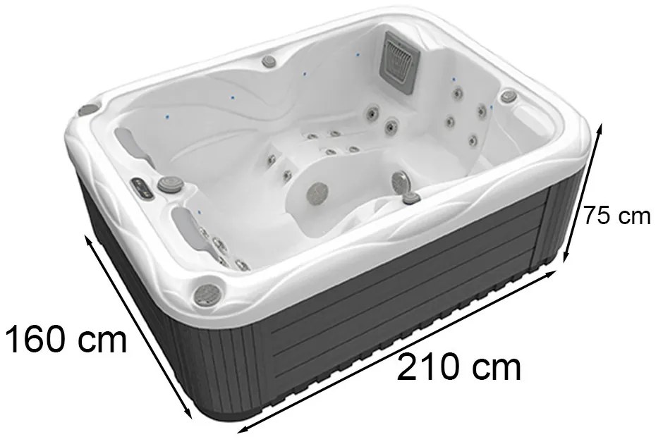 Firenze City Life Deluxe Spa medence Ice white