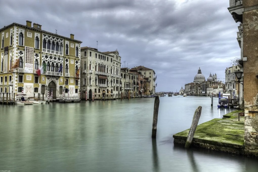 Poszter 45x30cm Grand Canal és régi épületek, Assaf Frank