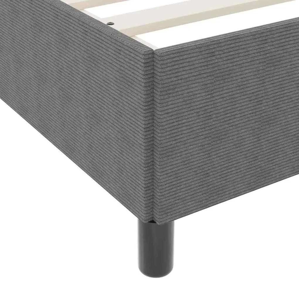 Ágykeret Világosszürke 90 x 190 cm Bársony anyag