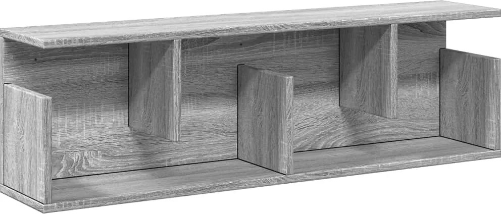 vidaXL szürke sonoma színű szerelt fa faliszekrény 100 x 20 x 30 cm