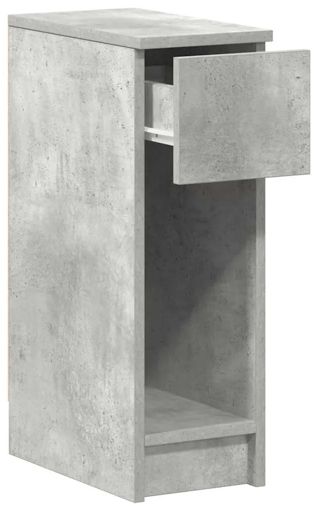 2 db betonszürke éjjeliszekrény fiókkal 20 x 36 x 60 cm