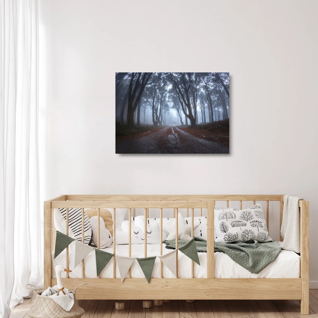 Kép - Egy esős napon (üvegen) (70x50 cm)