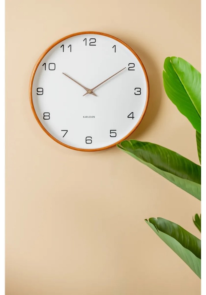 Karlsson 5993WH design falióra fehér, átmérő 40 cm