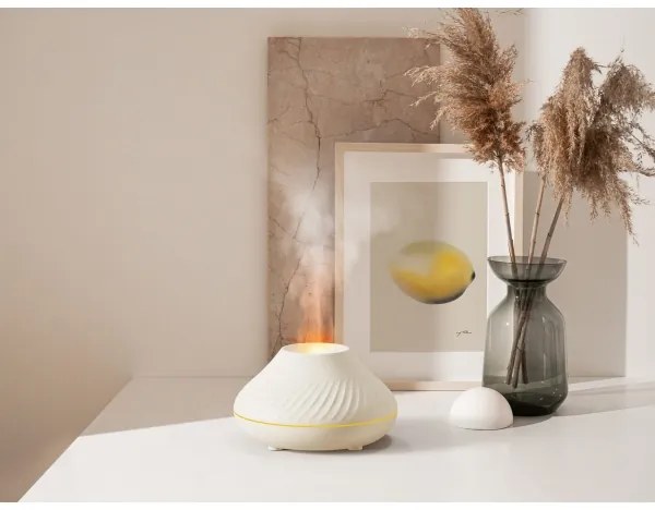 LED RGB Aroma diffúzor lángutánzattal LED/6,5W/5V 130ml fehér