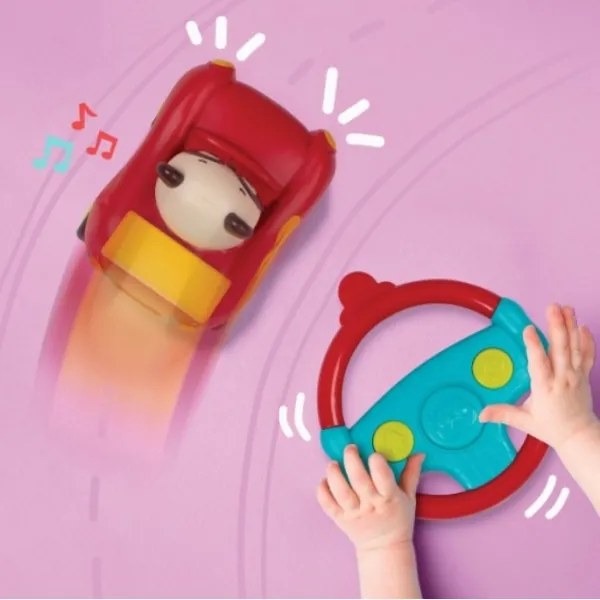 B-Toys - Autó távirányítóval Panda Bingo 4xAA + 2xAAA