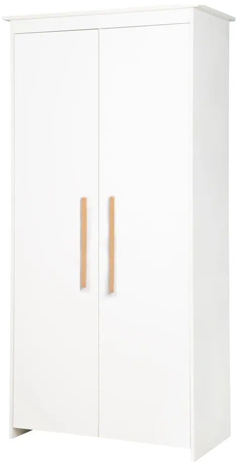 Fehér gyerek ruhásszekrény 96x190x50 cm Lilo – Roba