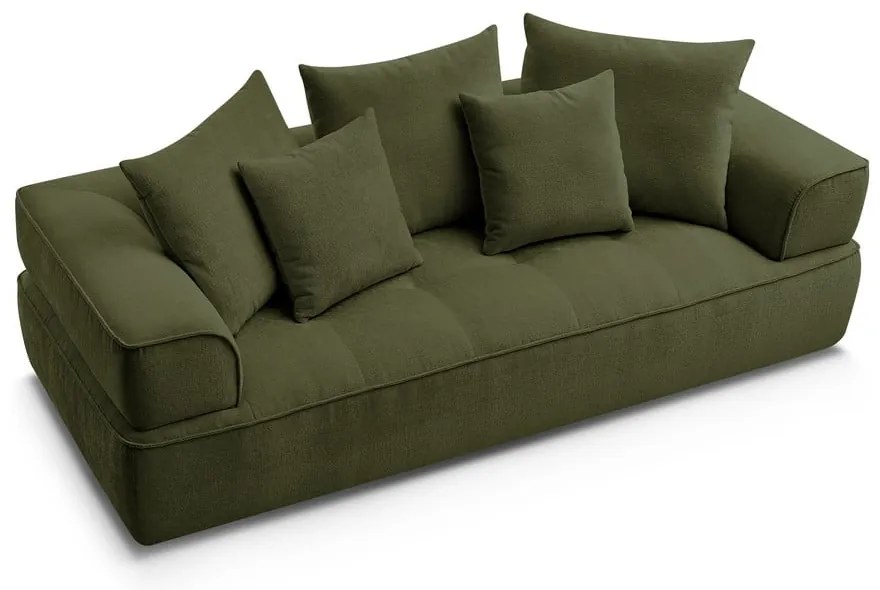 Zöld zsenília kanapé 237 cm Whesley – Bobochic Paris