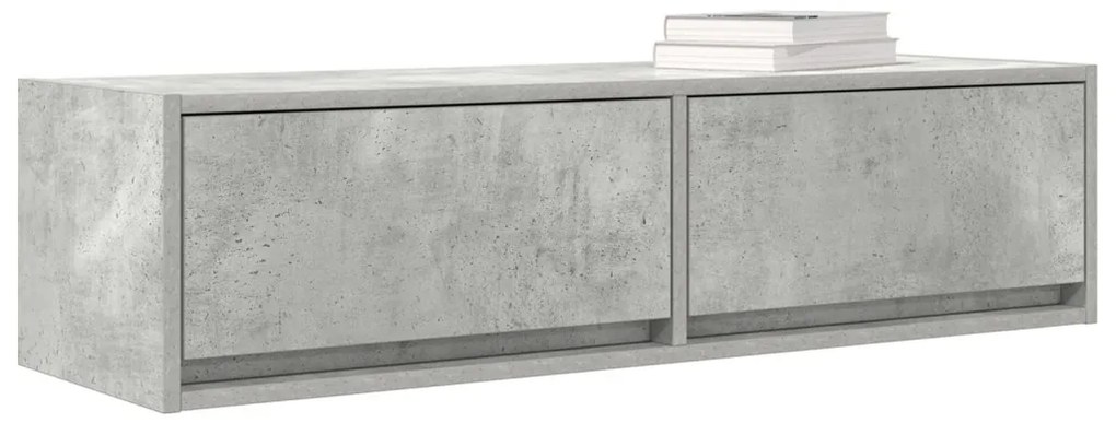 TV szekrény Beton szürke Szerelt fa 100 x 31 x 25.5 cm