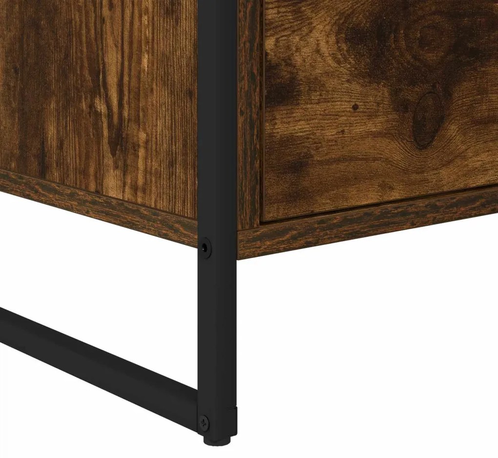 Széf fiókkal Füstös tölgy 79 x 36 x 75.5 cm Faanyag