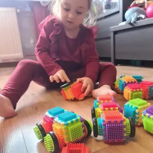Építőkockák - sünök 192 db Kruzzel 20376