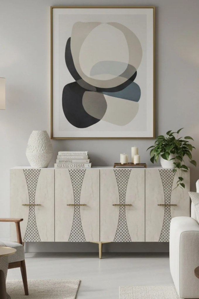 Slim 150 - White, Travertine, Gold