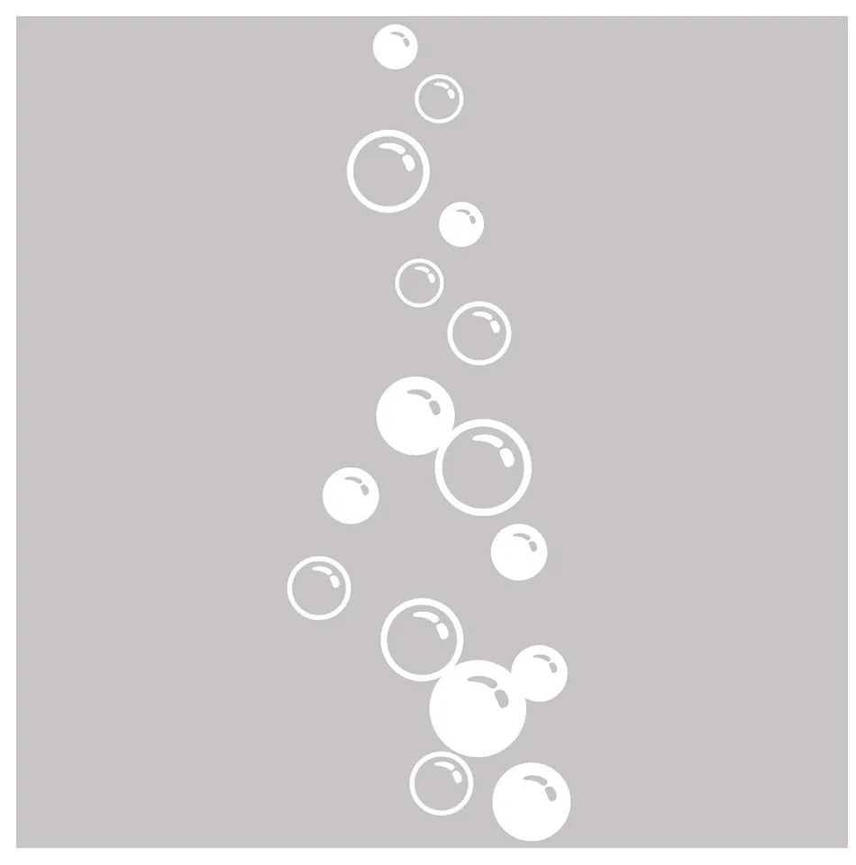 Soap Bubbles zuhanyajtó matrica, 30 x 80 cm - Ambiance