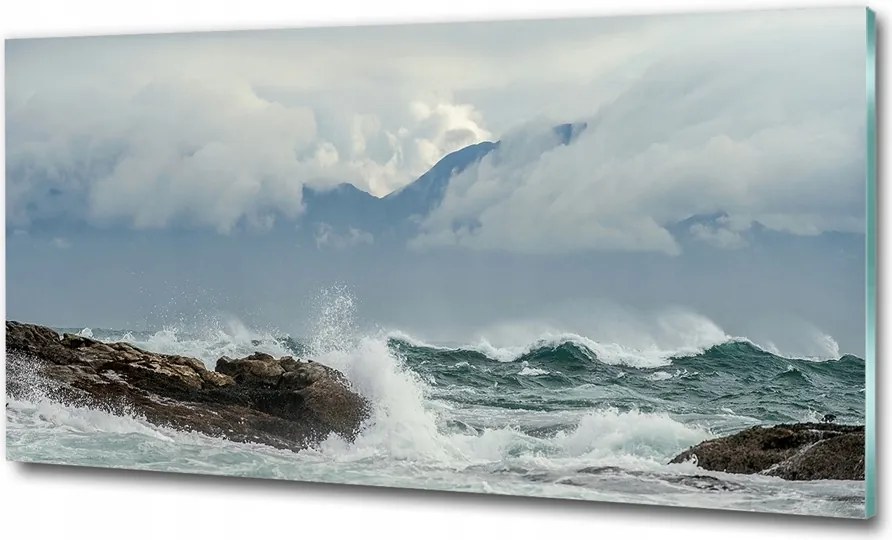 Fotó üvegkép Átlátszó víz 125x50