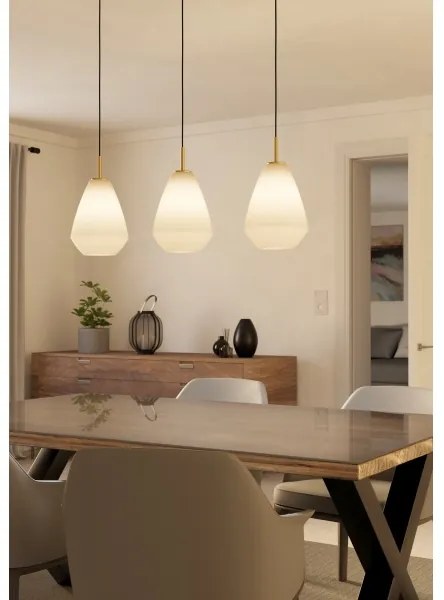 Eglo 900813 - Csillár zsinóron CAPRAROLA 3xE27/40W/230V