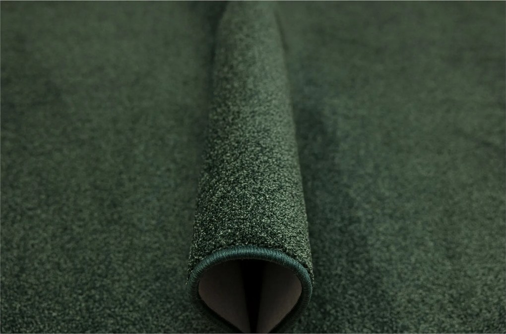 Zöld Sötét Sűrű Sima Hálószoba Szőnyeg Destiny Filc 200x400 cm