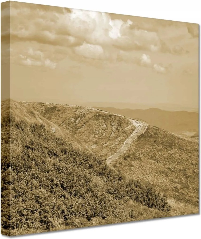 Vászonkép 60x60 Lengyel Bieszczady hegyek