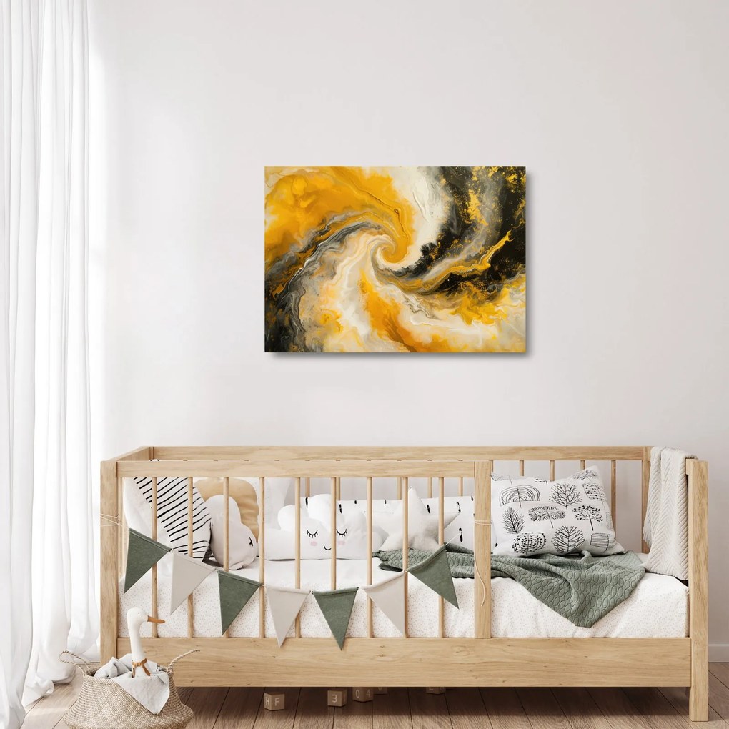 Üveg kép - Spirális absztrakció (70x50 cm)