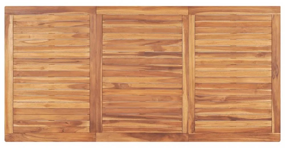 tömör tíkfa kerti étkezőasztal 180 x 90 x 77 cm