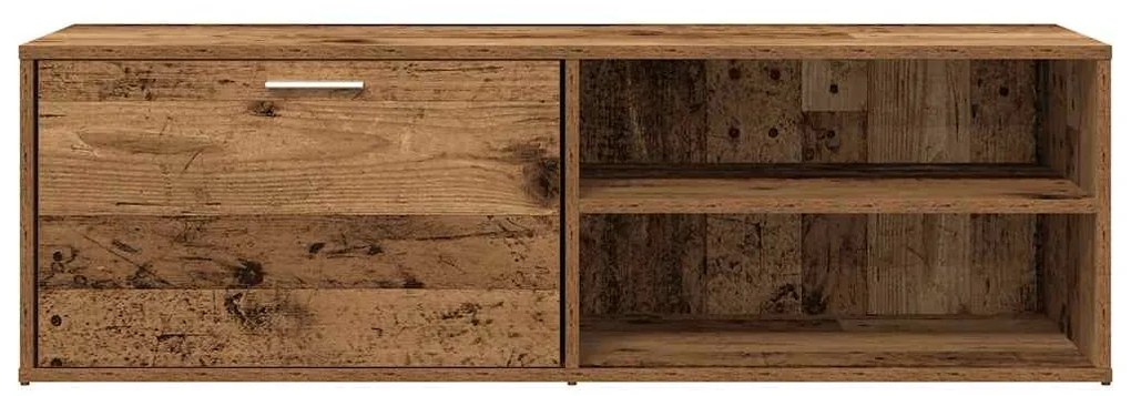TV szekrény Régi fa 120x34x37 cm Gépelt fa