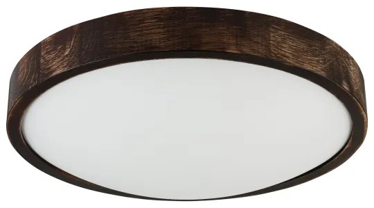 Brilagi - LED mennyezeti lámpatest CARVALHO SLIM SMOKEY LED/36W/230V tölgy, átmérő 37,5 cm