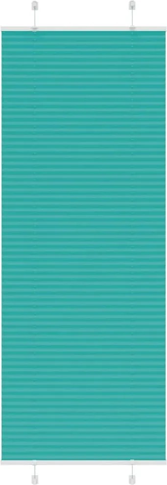 vidaXL pliszírozott redőny Benzinzöld 70x200 cm szövetszélesség