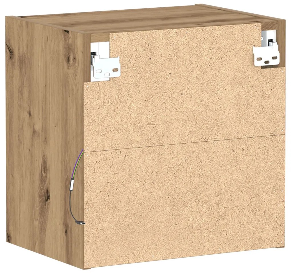 lebegő polc 2 db Kézműves tölgy 40x28.5x40 cm Szerelt fa