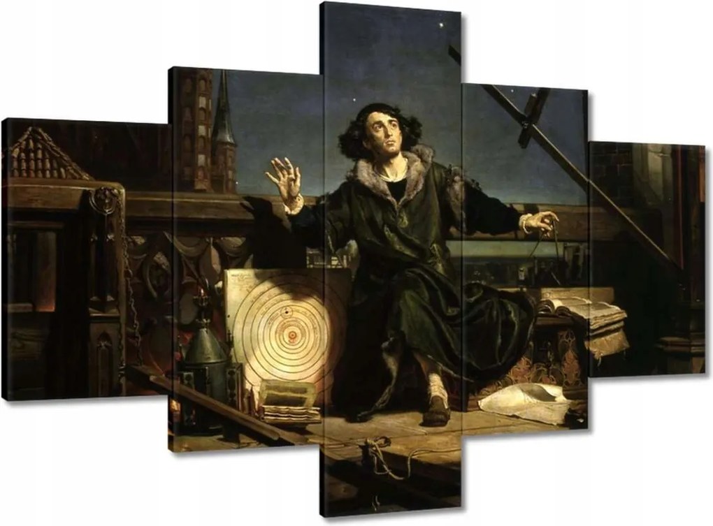 Vászonkép 100x70 Csillagász Kopernikusz Beszélgetés