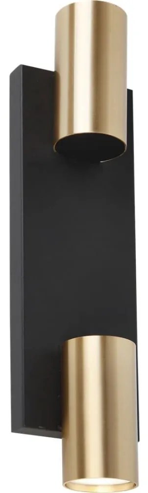 Fali spotlámpa GENESIS 2xGU10/8W/230V fekete