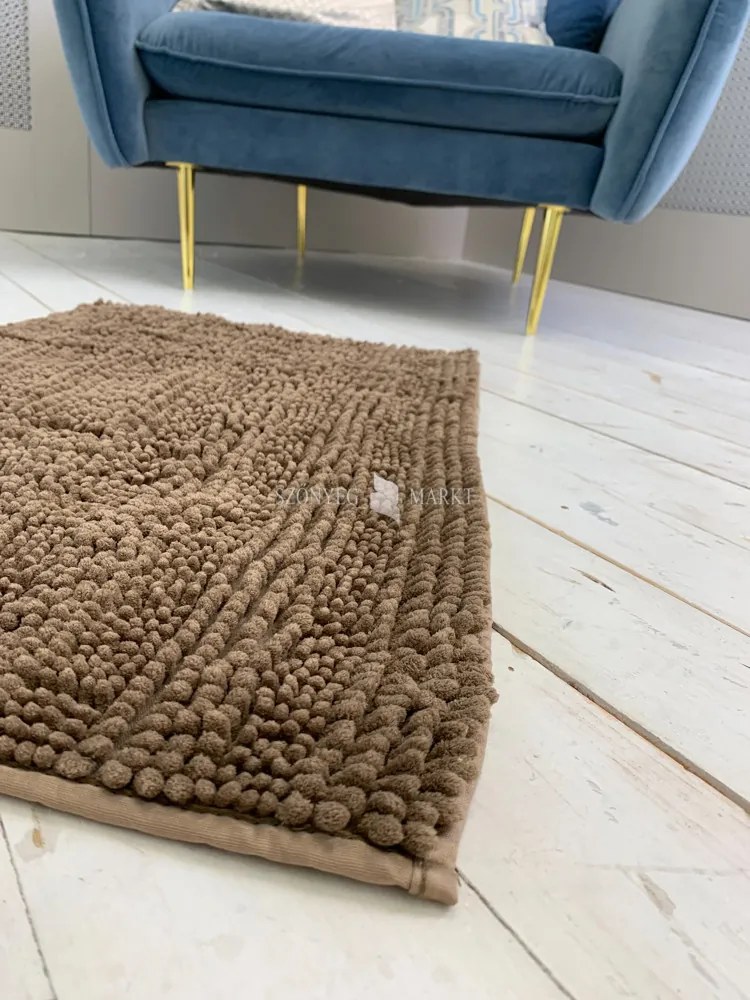 Textil barna (brown) fürdőszobai szőnyeg 50x80 cm