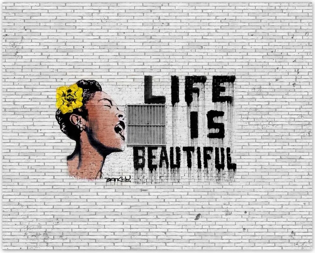 Poszterek 50x40 Banksy Life is beautiful