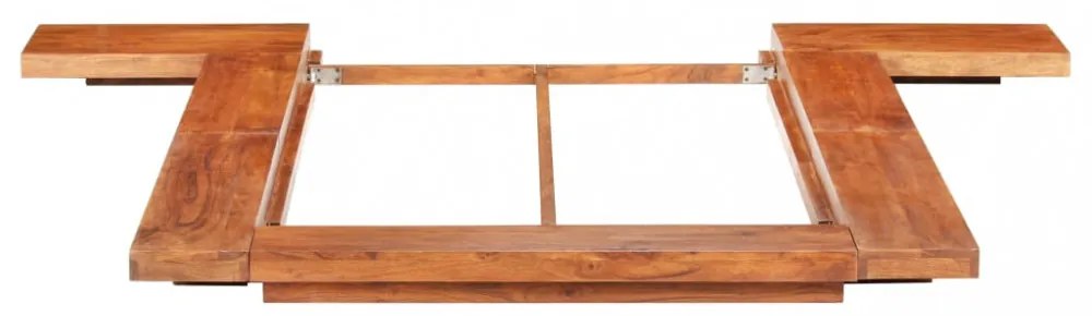 japán stílusú tömör akácfa futon ágykeret 100 x 200 cm