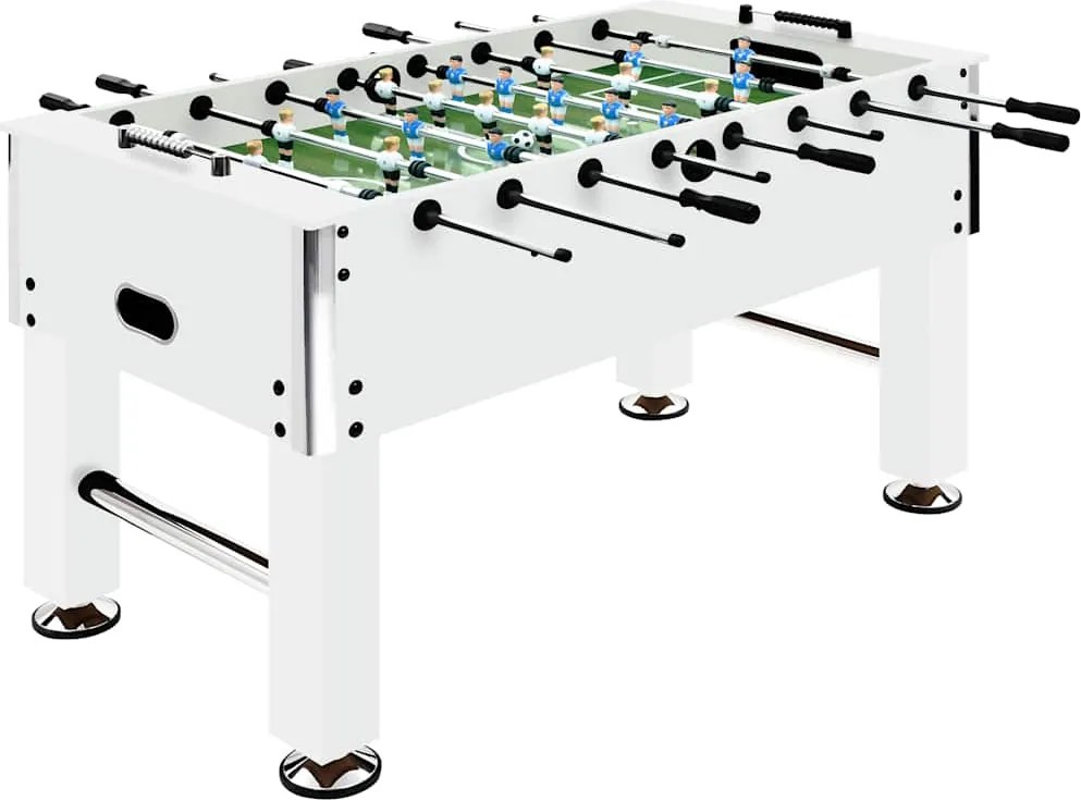 vidaXL fehér acél csocsóasztal 60 kg 140 x 74,5 x 87,5 cm