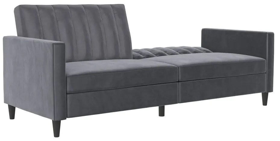 Szürke bársony kanapé 207 cm Celine – Støraa