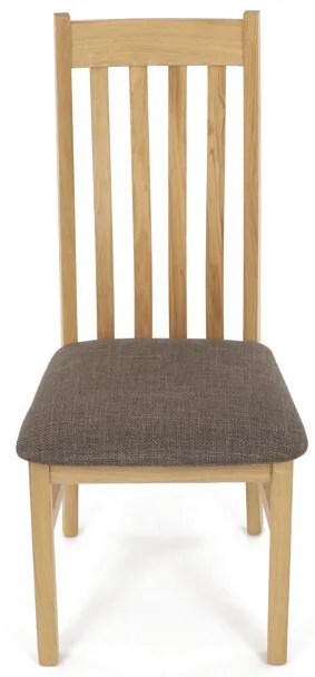 Tömör Tölgy Étkezőszék Barna Párnázott Üléssel. C-2100