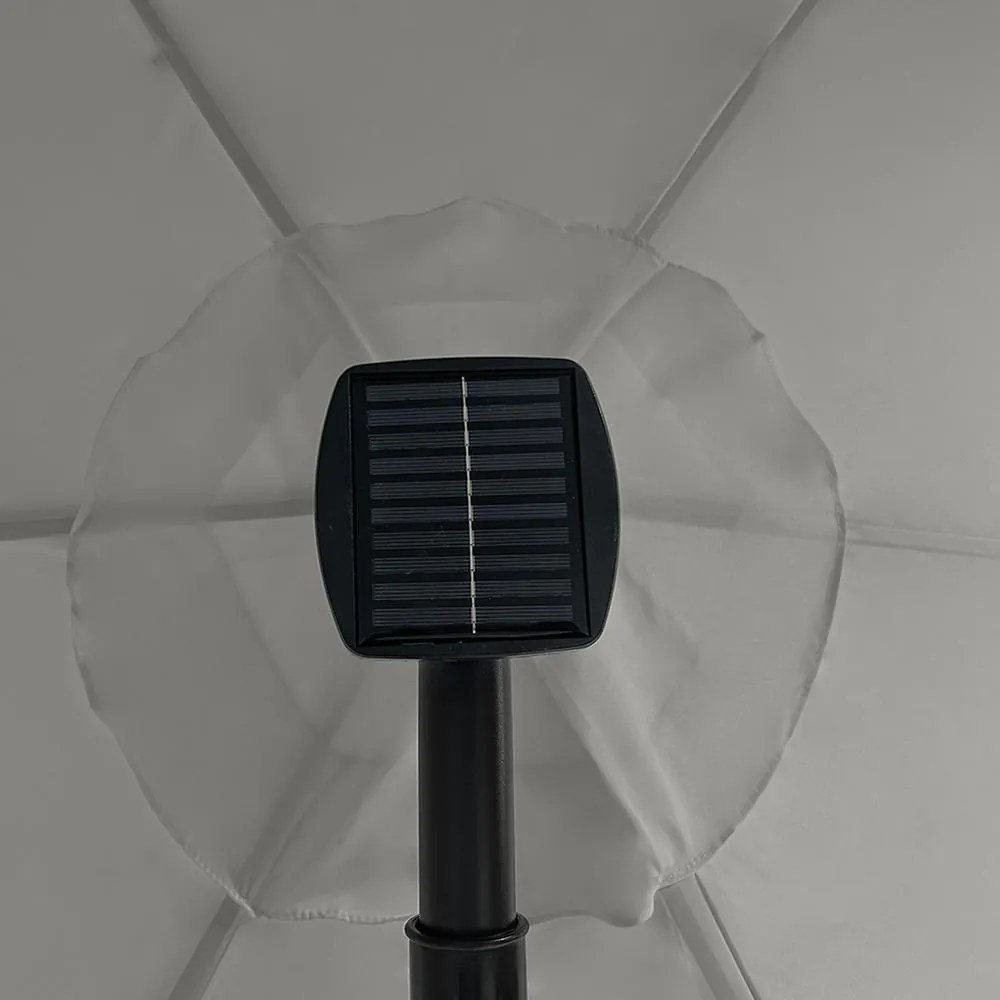 AVENBERG SUNNY LED 300 Nagy állítható napernyő, átmérő 3M, szürke