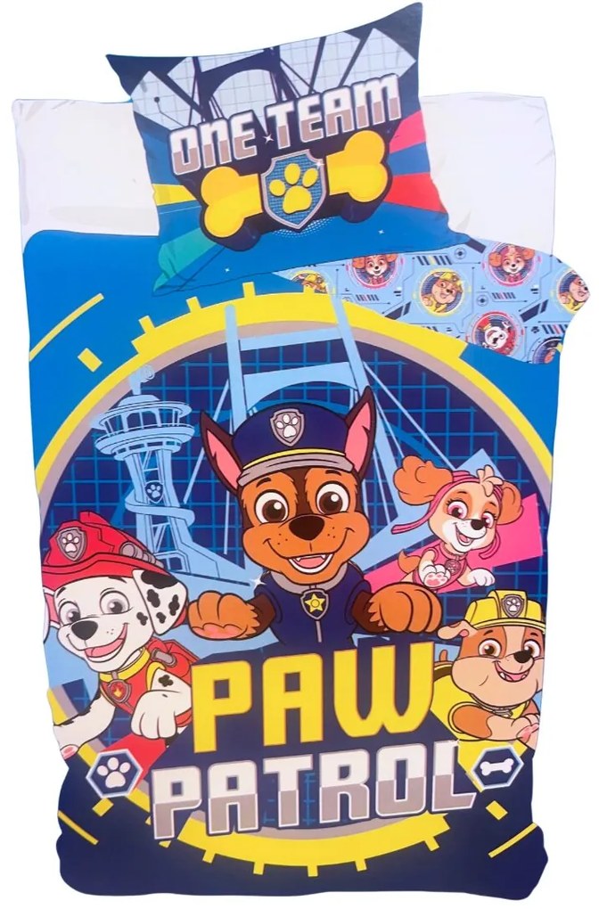 Disney Paw Patrol team gyerek ágyneműhuzat 140x200cm+90x70cm Setino
