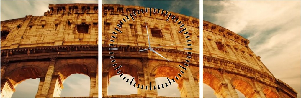 Kép - Római Colosseum (órával) (90x30 cm)
