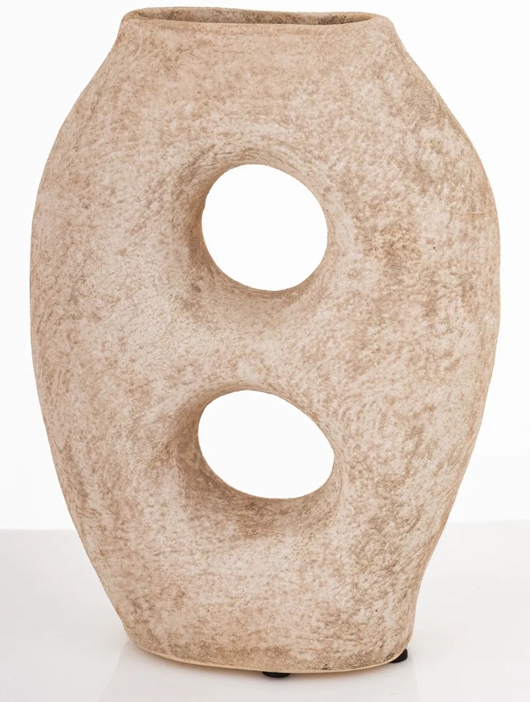 Evora design Váza kerámia barna 28x20,5x8cm