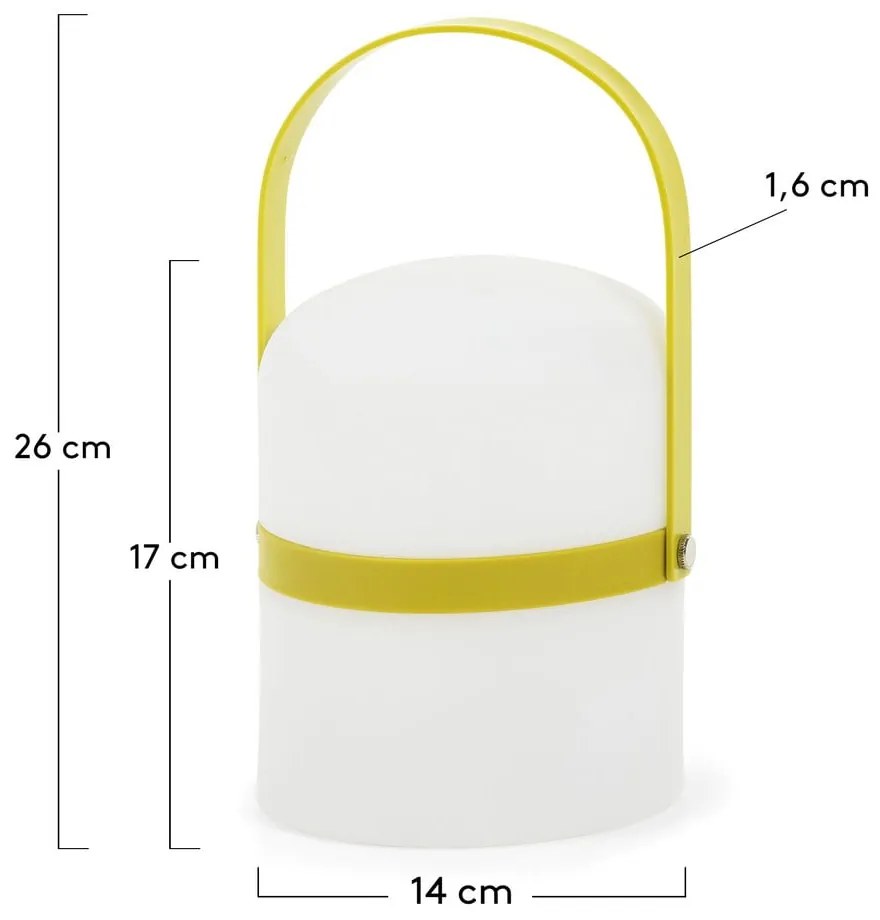 USB LED hordozható dimmelhető kültéri lámpa ø 14,5 cm Ridley – Kave Home