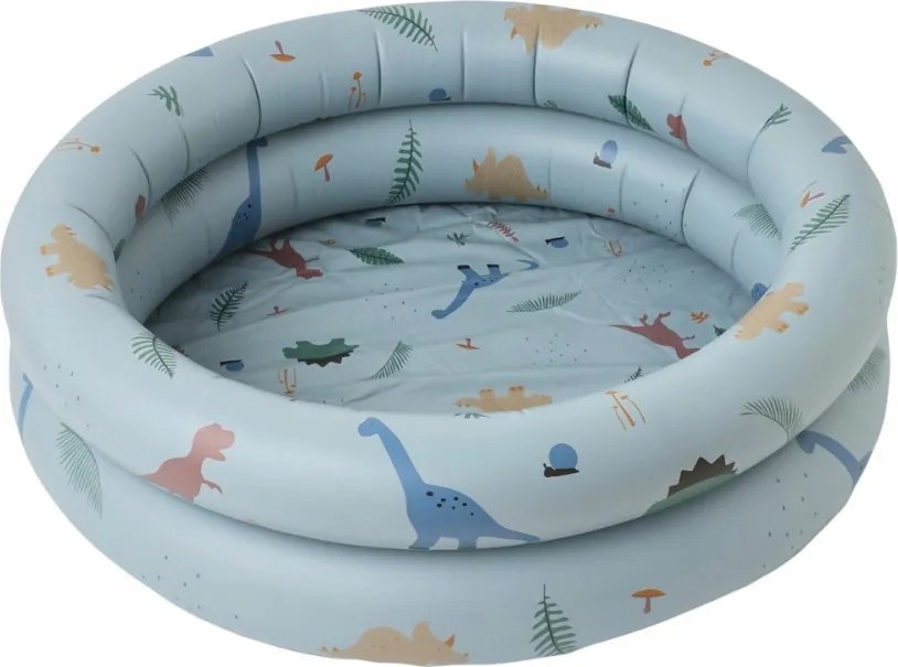 Gyerekmedence Pumpált Kert Strandmedence Dinoszauruszok Kék 120 cm XXL