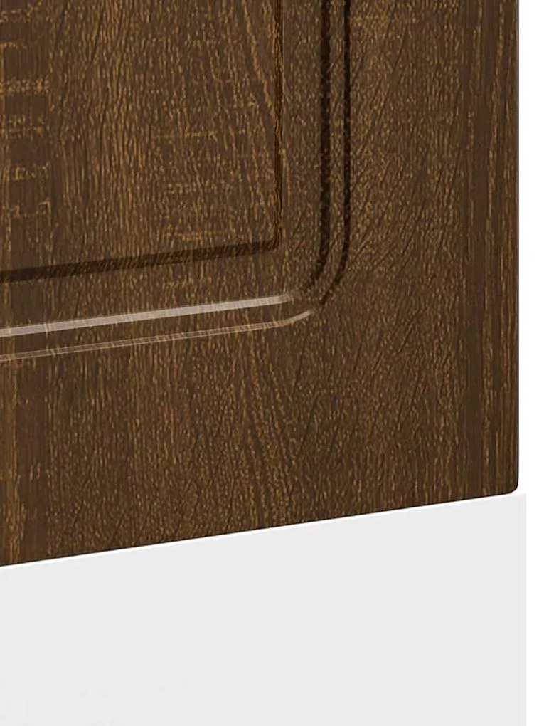 vidaXL mosogatógép panel Kalmar barna tölgy 60x1,5x67 cm műanyag fa