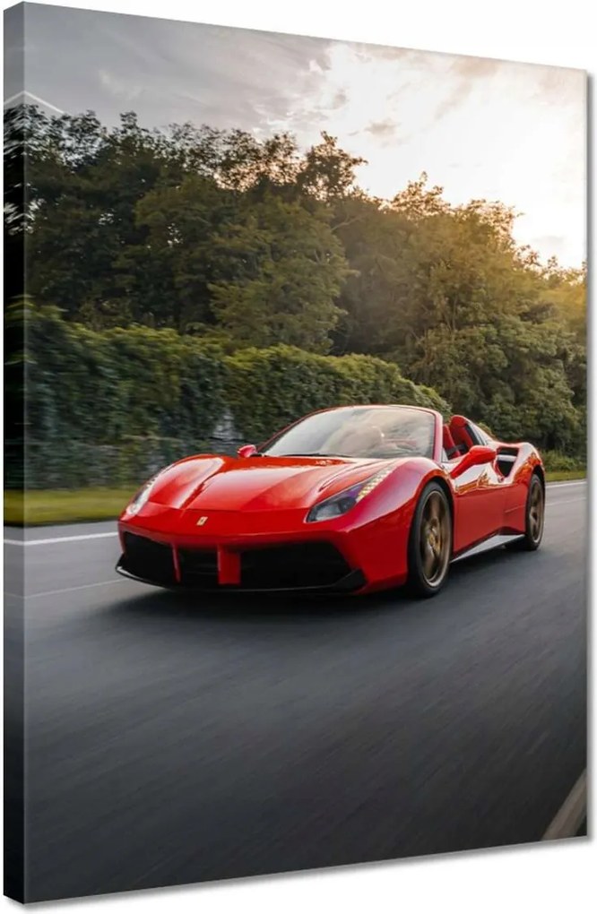 Vászonkép 30x40 Piros Ferrari út