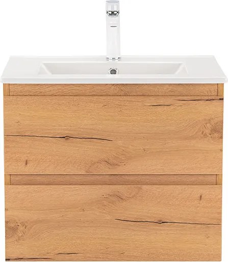 Vario Forte 60 alsó szekrény mosdóval tölgy-tölgy
