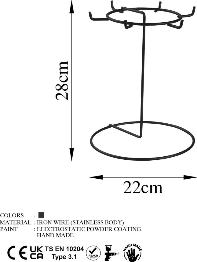 Ékszertartó, Ø22 cm – TK-001-B